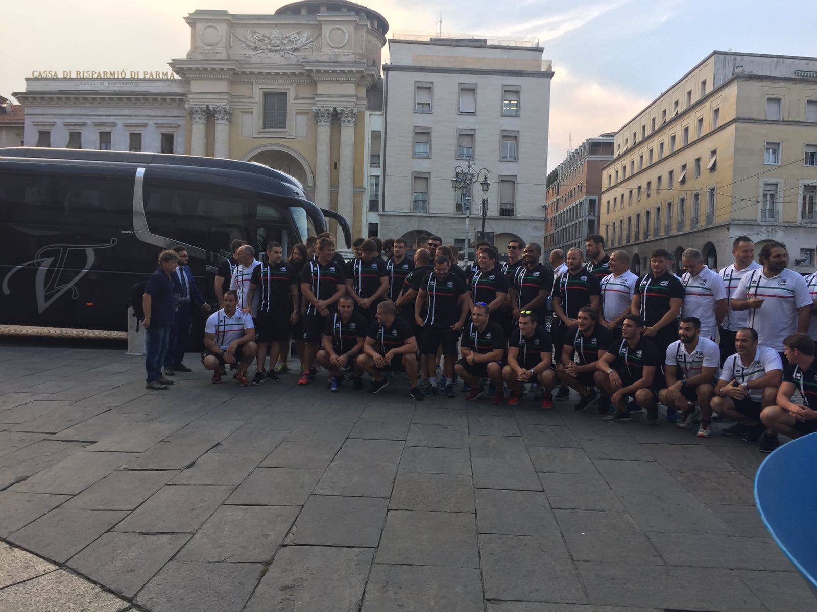 Presentazione squadra Zebre Rugby stagione 2016 / 2017 al sindaco di Parma